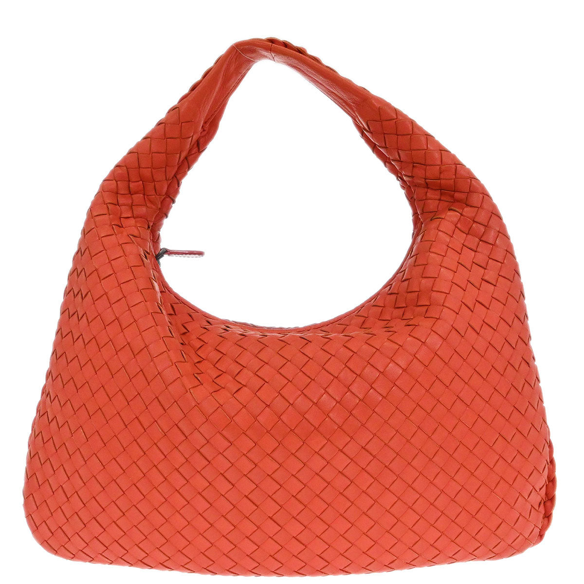 Bottega Veneta Pink Lambskin Intrecciato Hobo Handbag