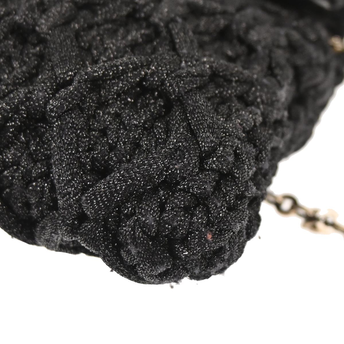 Salvatore Ferragamo Black Polyester Gancini Shoulder Bag