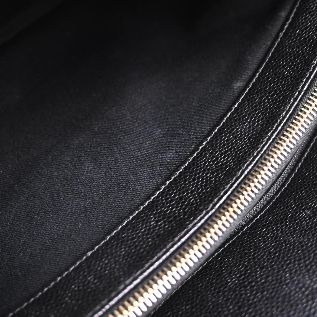 Chanel 2013-2014 Black Caviar Skin Timeless CC Chain Tote Bag