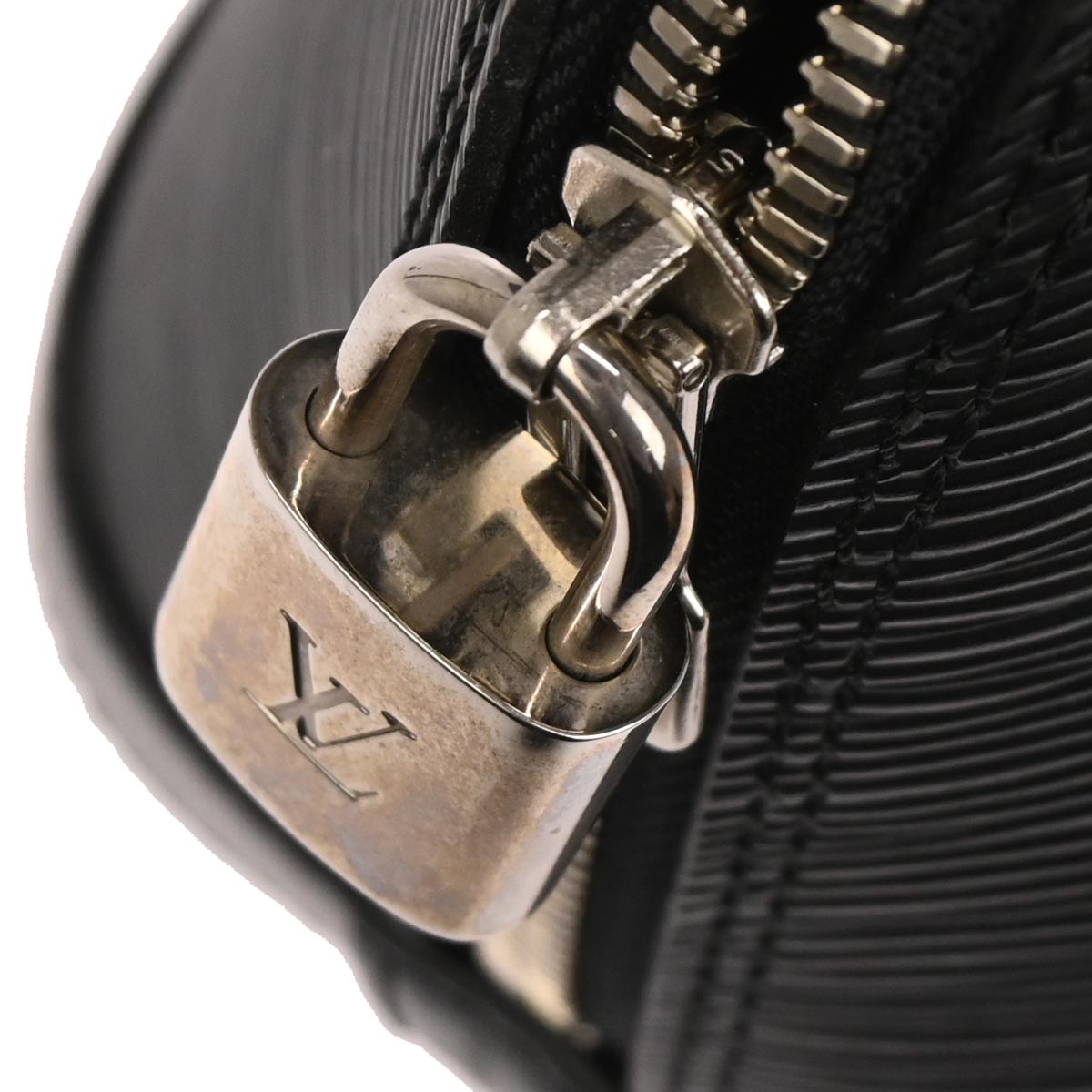 Louis Vuitton Black Epi Alma BB 2way Shoulder Handbag M40862