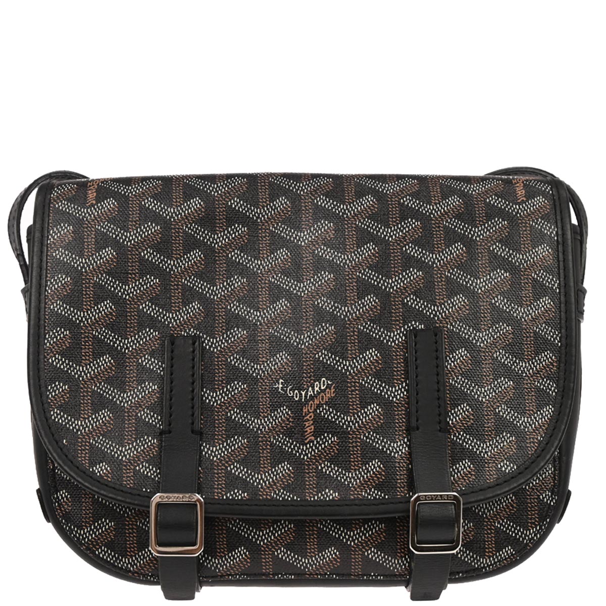 Goyard Black Belvedere PM Shoulder Bag