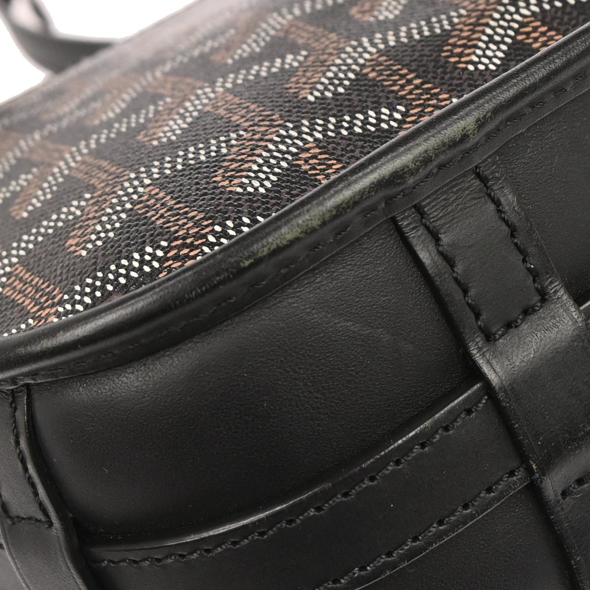 Goyard Black Belvedere PM Shoulder Bag