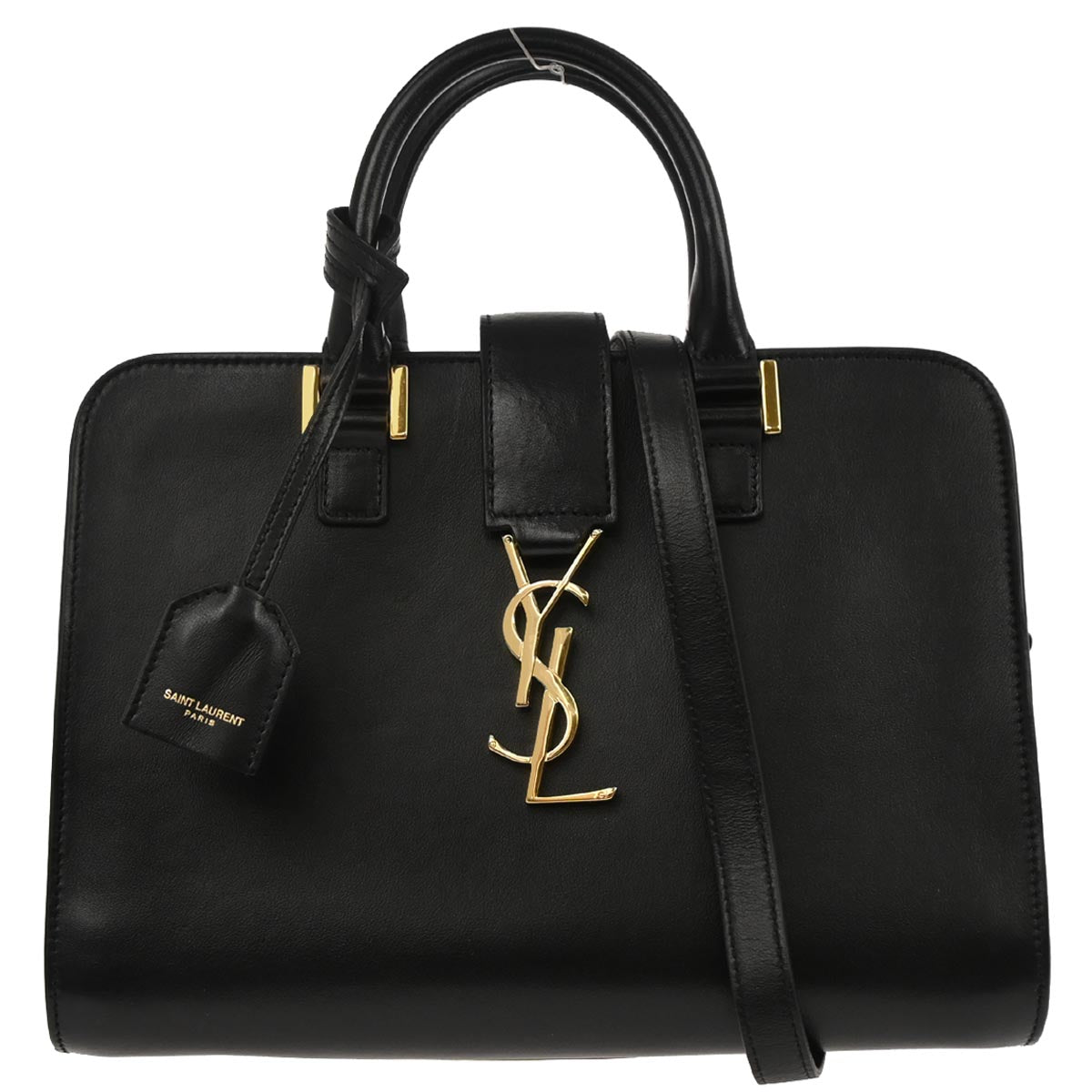 Saint Laurent Black Baby Cabas 2way Shoulder Handbag