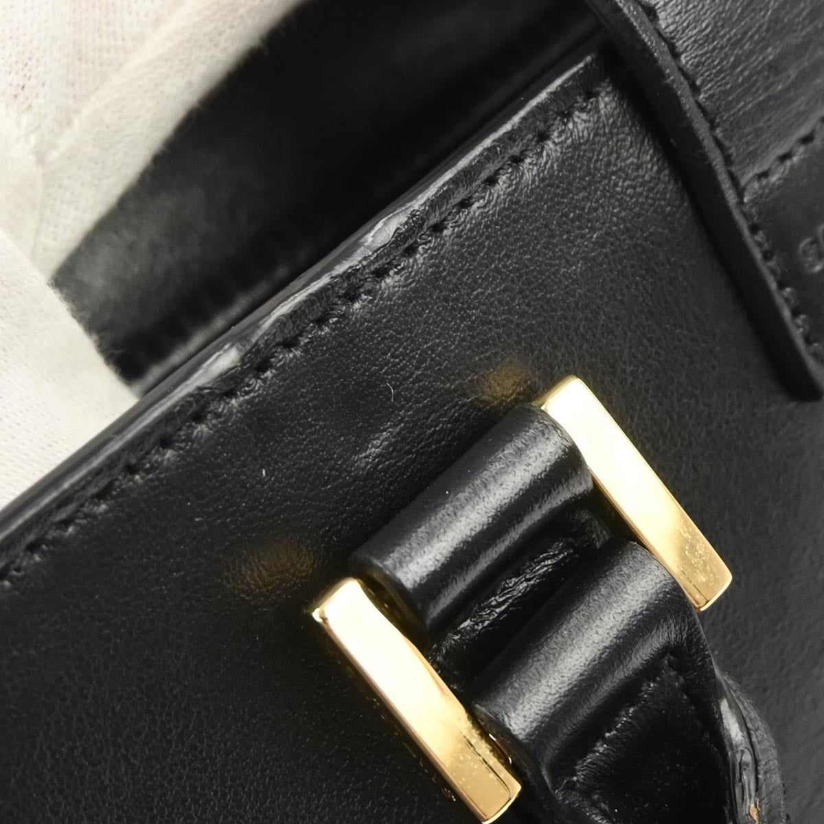 Saint Laurent Black Baby Cabas 2way Shoulder Handbag