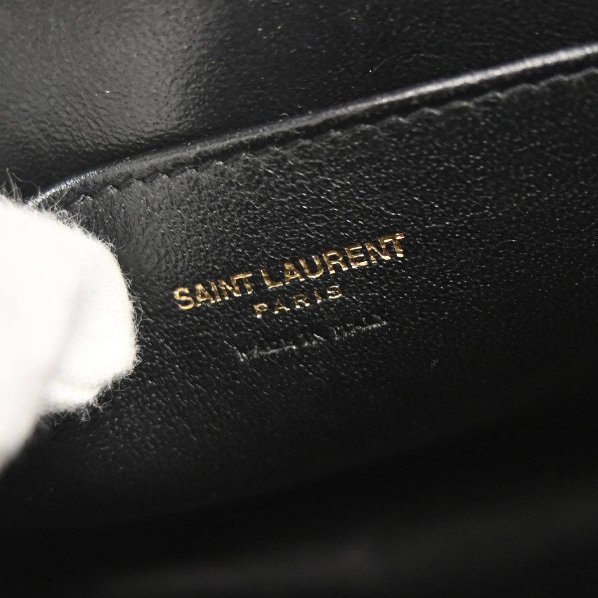 Saint Laurent Black Baby Cabas 2way Shoulder Handbag