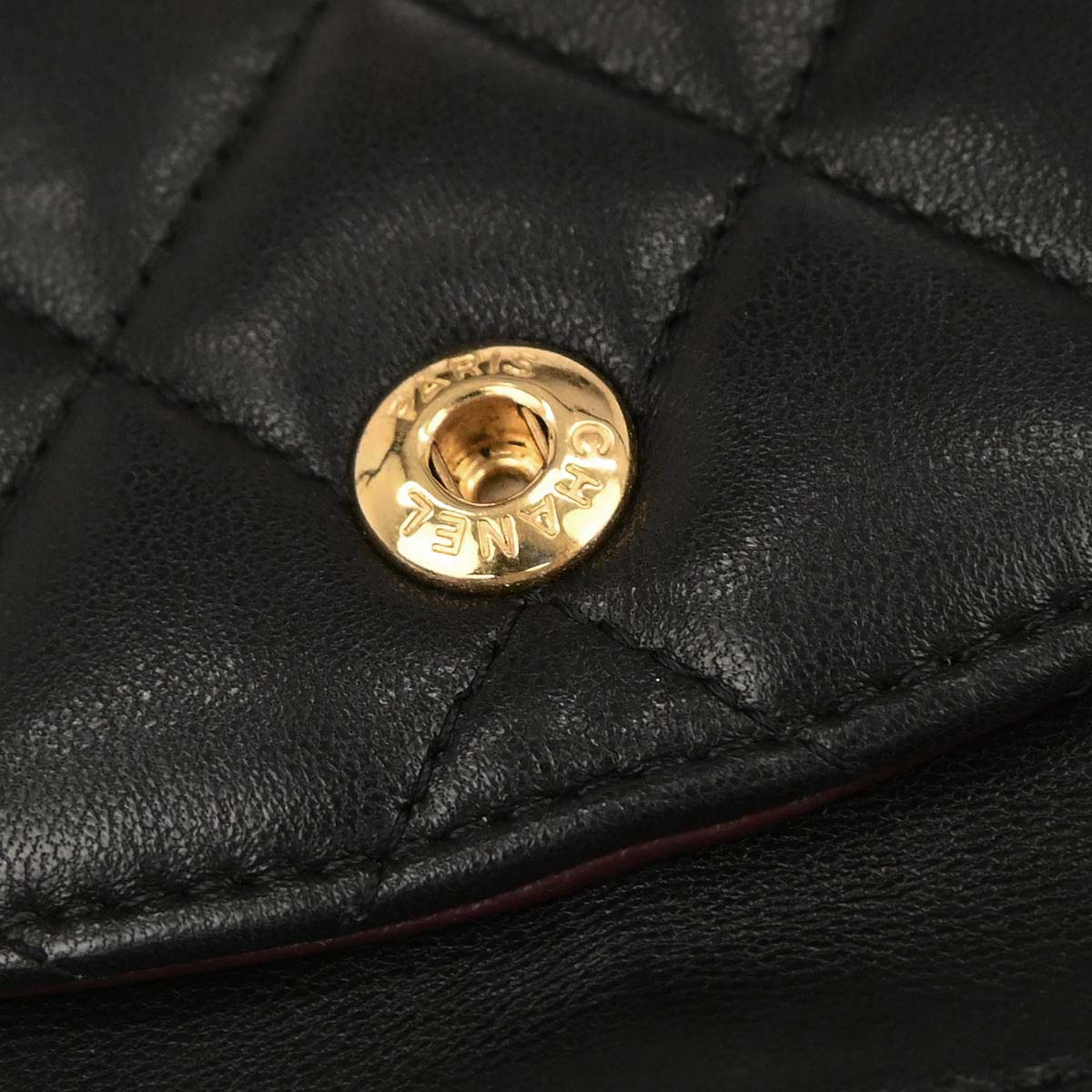 Chanel Black Lambskin Medium Classic Double Flap Shoulder Bag
