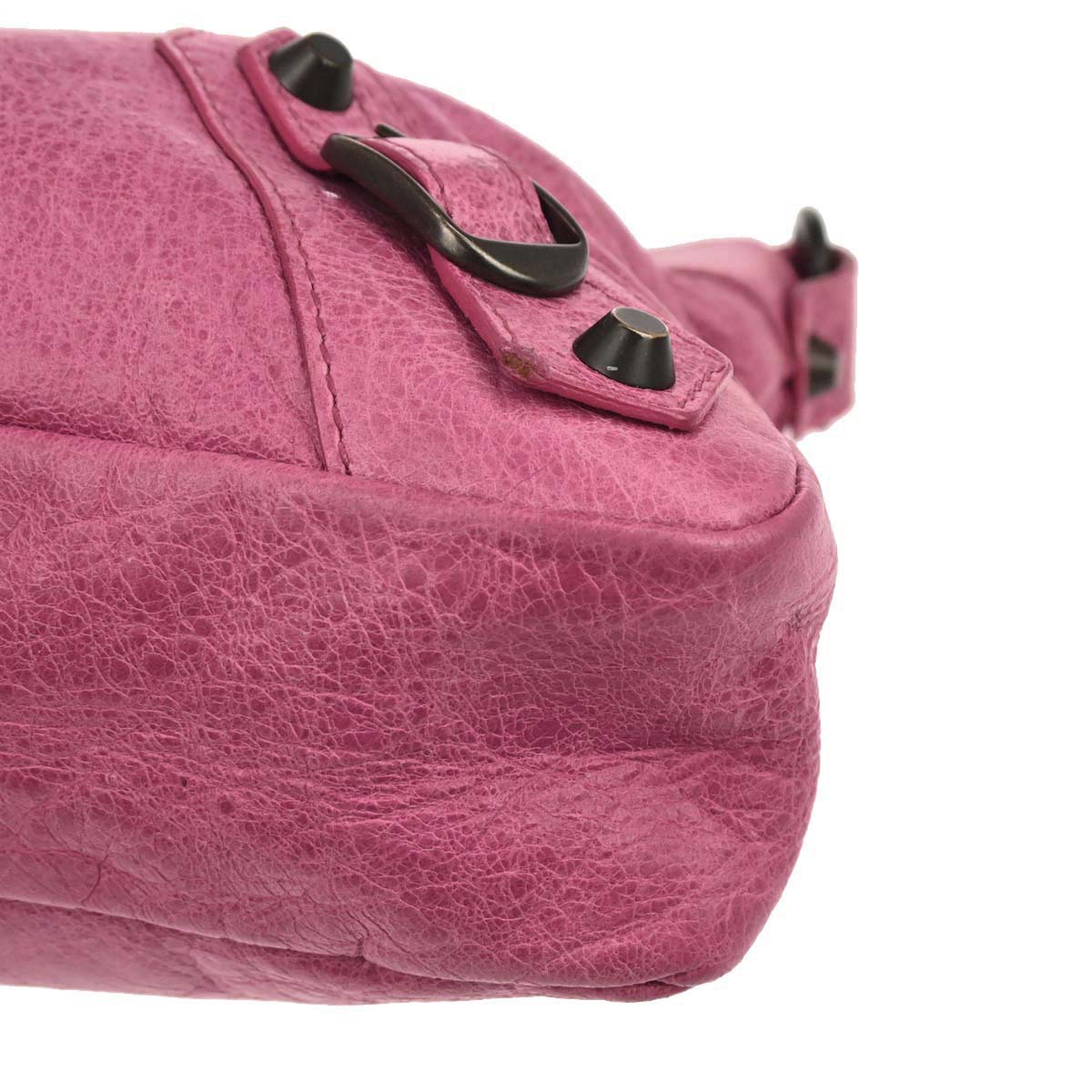 Balenciaga Pink Lambskin The First 2way Shoulder Handbag