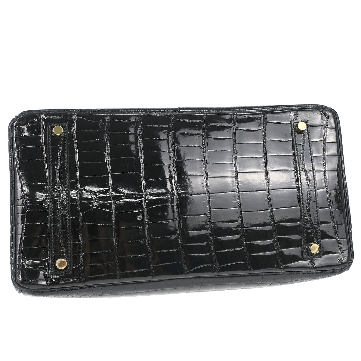 Hermes * 2013 Black Porosus Birkin 35 Handbag