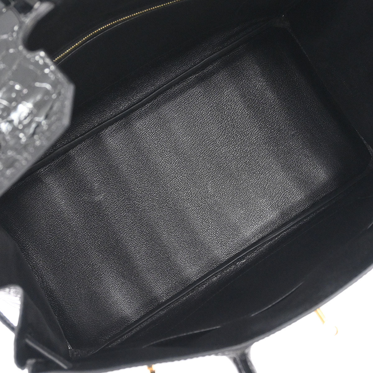 Hermes * 2013 Black Porosus Birkin 35 Handbag