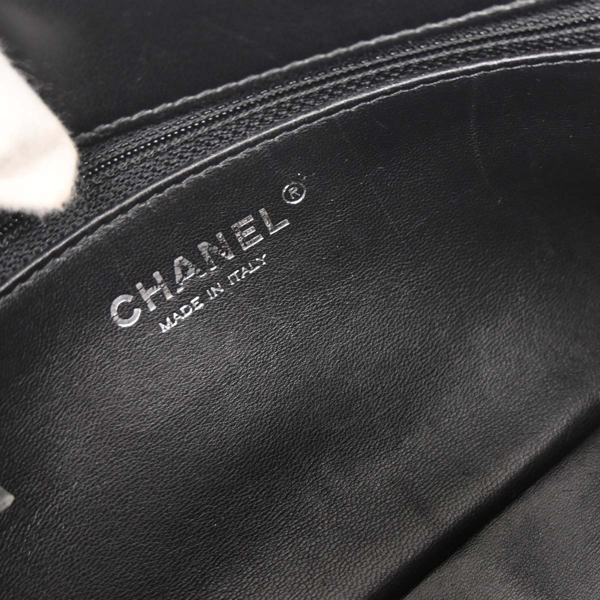 Chanel 2014-2015 Black Wool No.5 Turnlock Full Flap Shoulder Bag