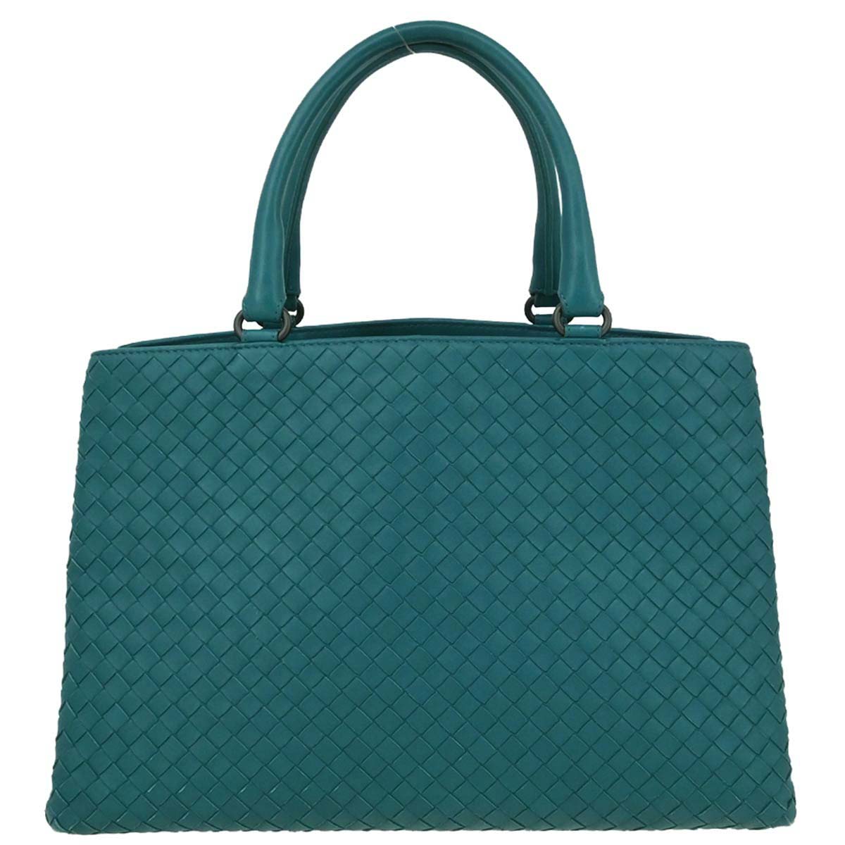 Bottega Veneta Light Blue Lambskin Intrecciato Tote Bag