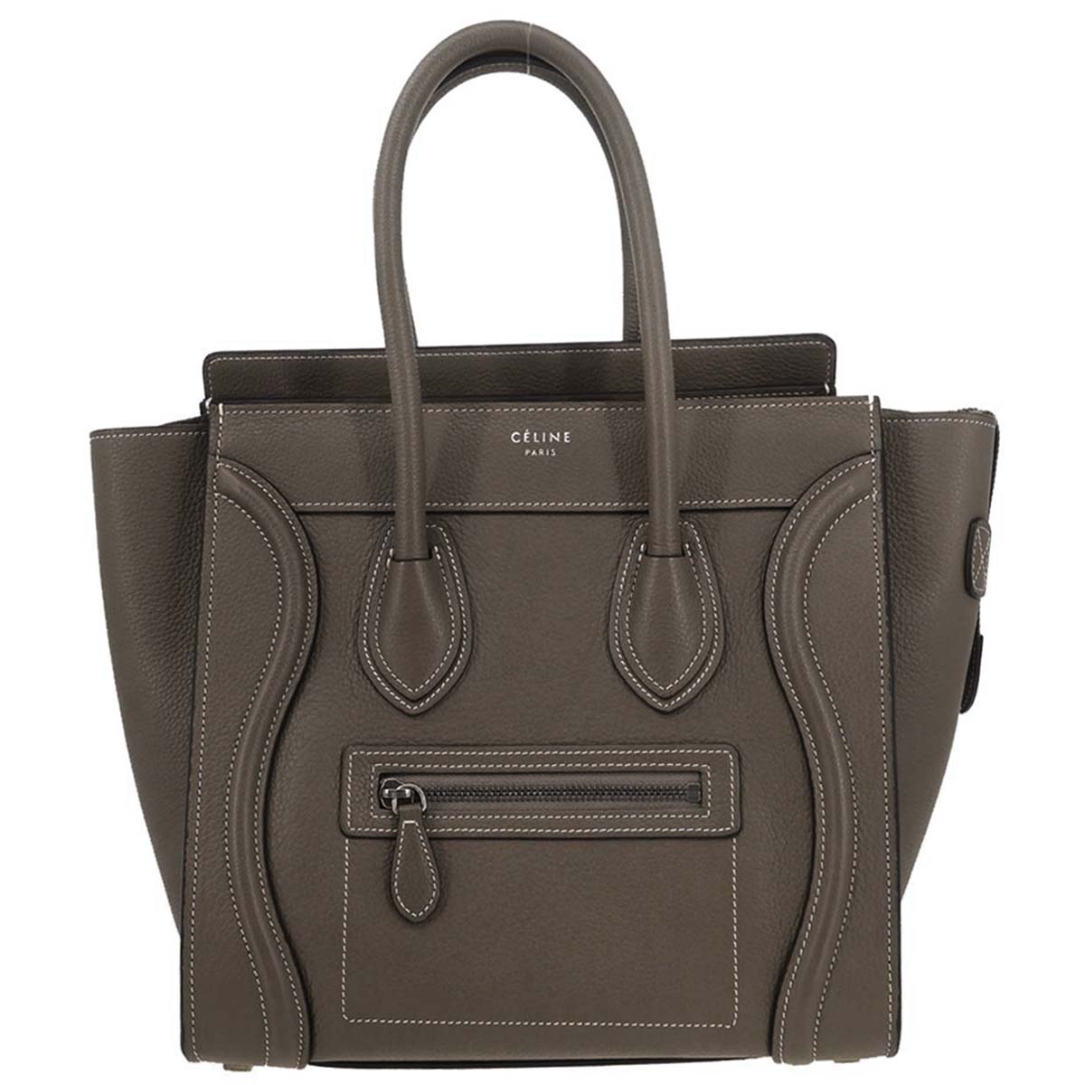 Celine Brown Luggage Micro Tote Handbag