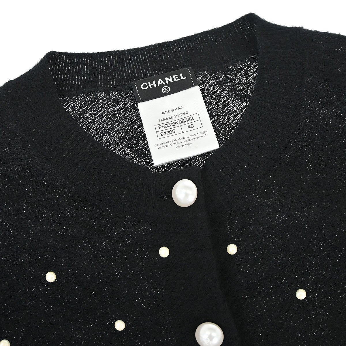 Chanel 2014-2015 Cardigan Black #40