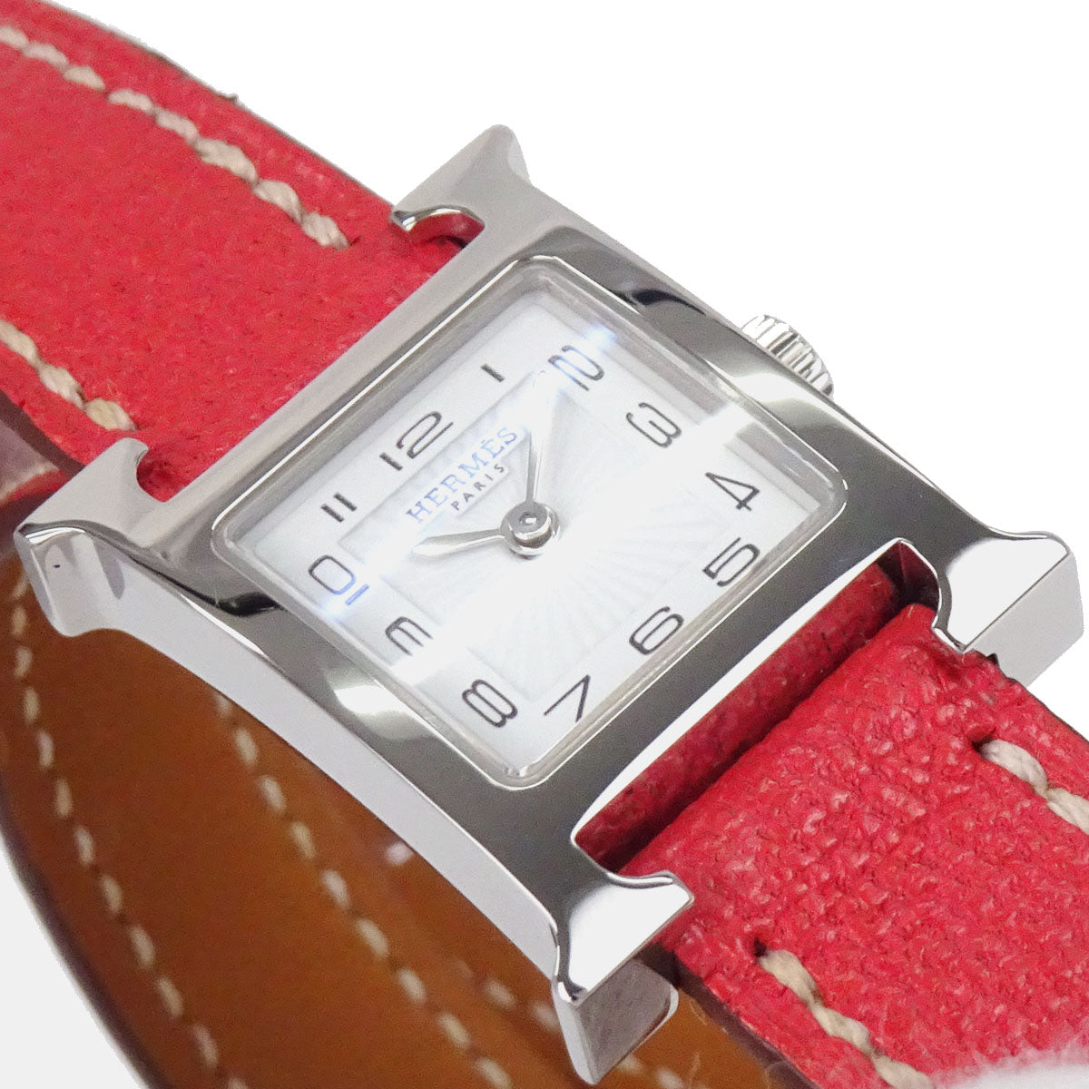Hermes H Watch Double Tour 20mm HH1.110 Quartz □P Bougainvillier