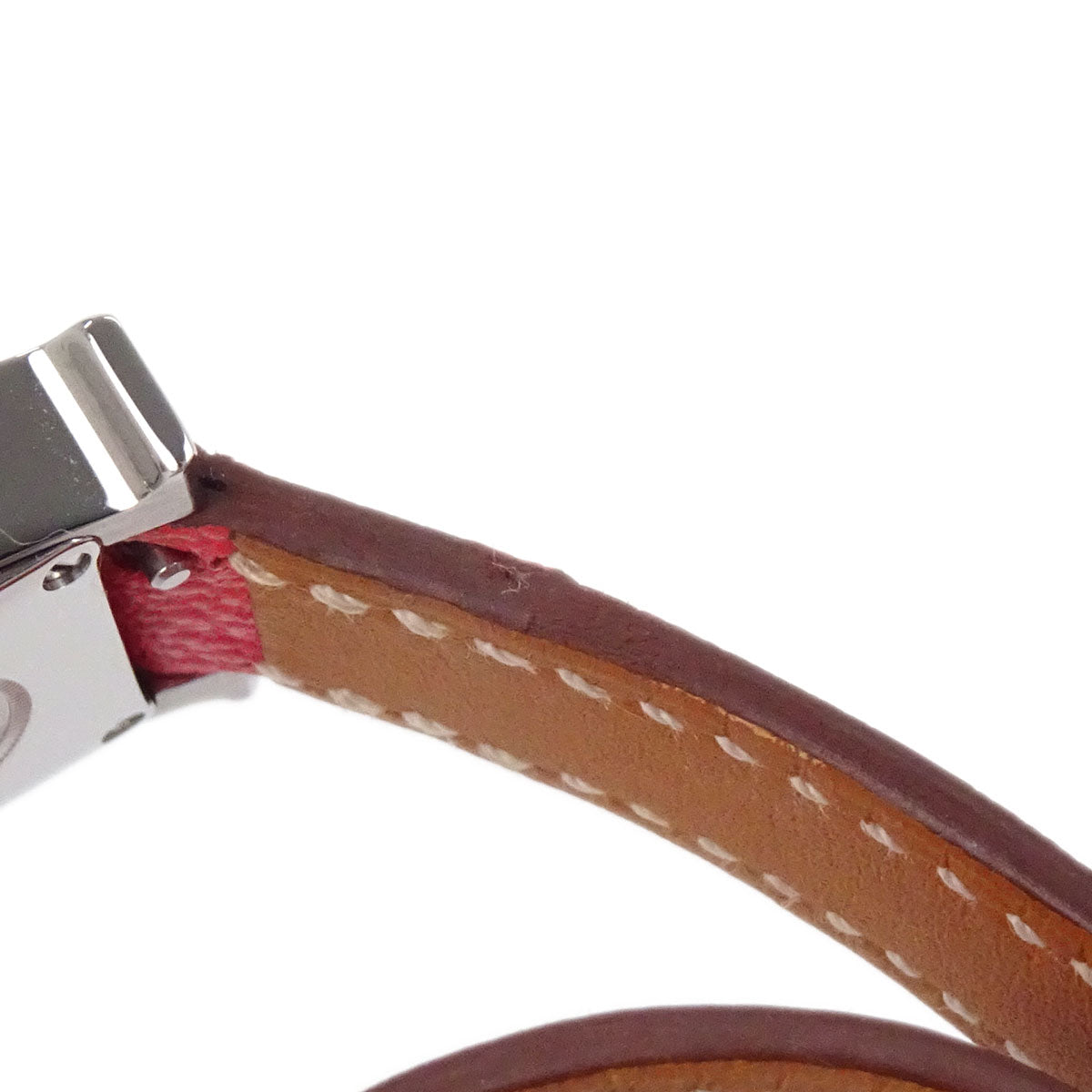 Hermes H Watch Double Tour 20mm HH1.110 Quartz □P Bougainvillier