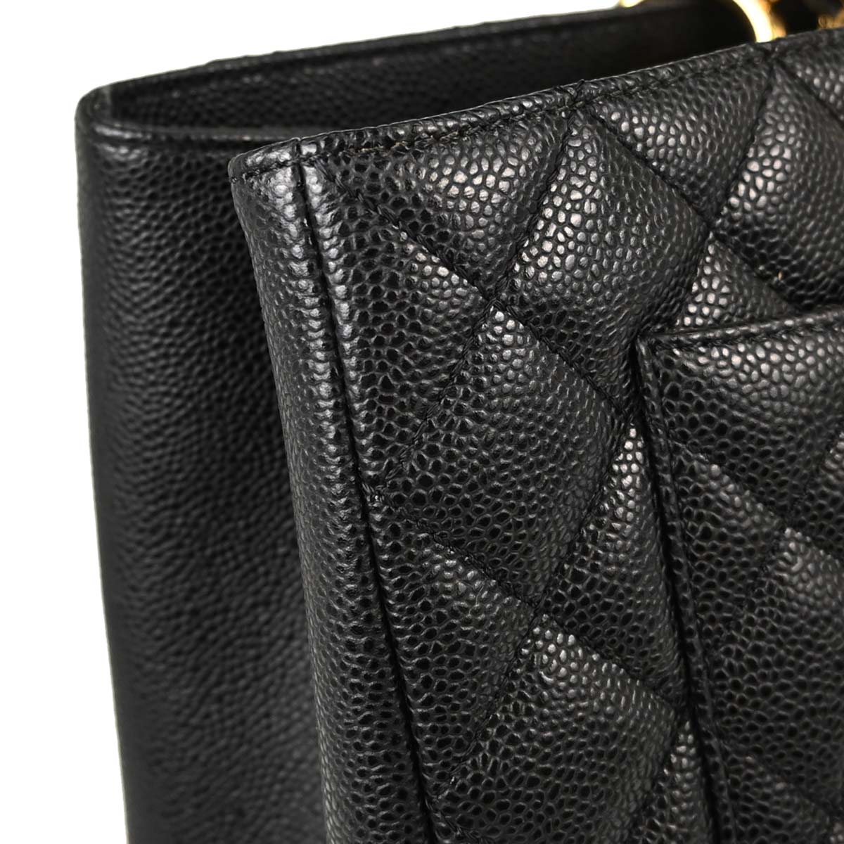 Chanel Black Caviar Skin Grand Shopping Tote GST XL Chain Handbag