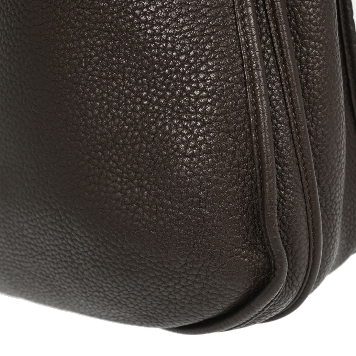 Hermes Ebene Taurillon Clemence Evelyne 3 29 PM Shoulder Bag
