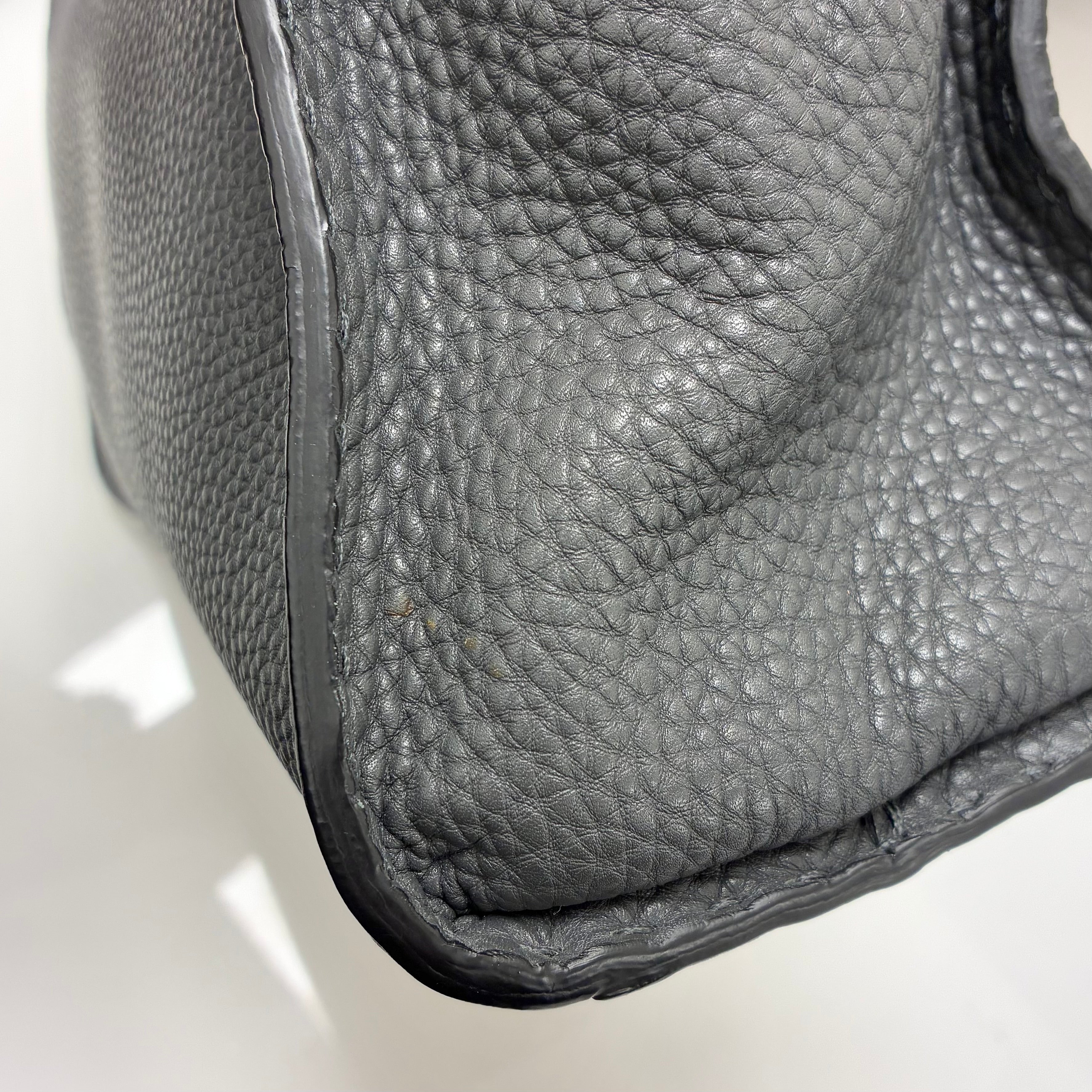 Fendi Gray Leather Peekaboo 2way Handbag