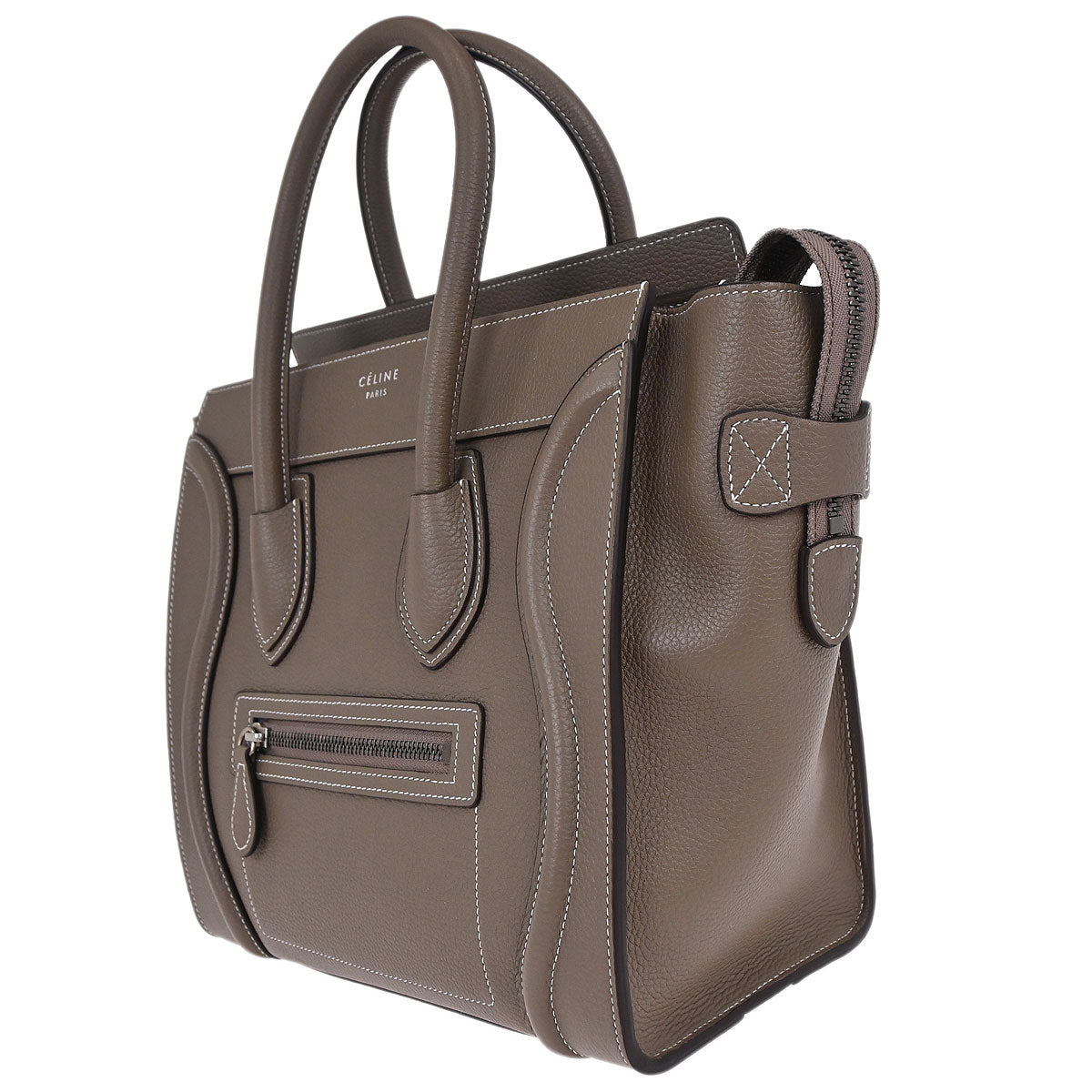 Celine Brown Luggage Micro Tote Handbag