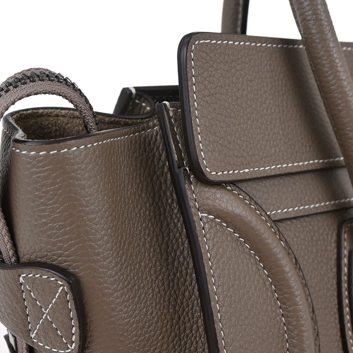 Celine Brown Luggage Micro Tote Handbag