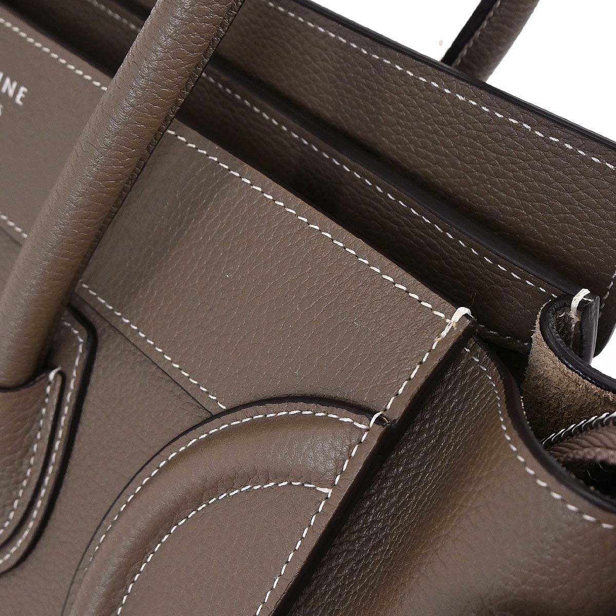 Celine Brown Luggage Micro Tote Handbag