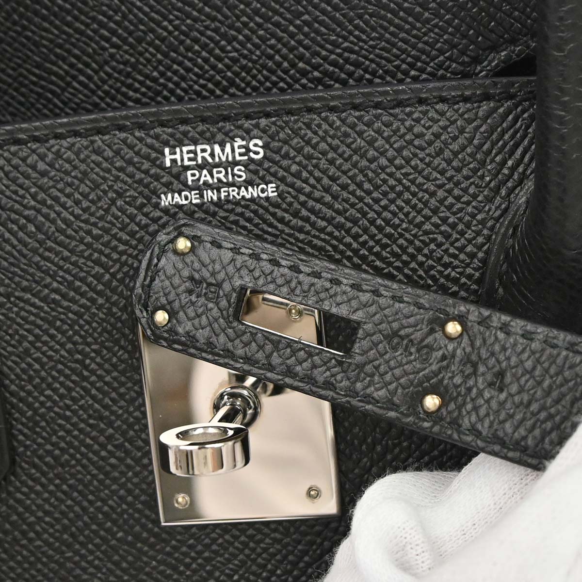 Hermes Black Epsom Birkin 30 Handbag