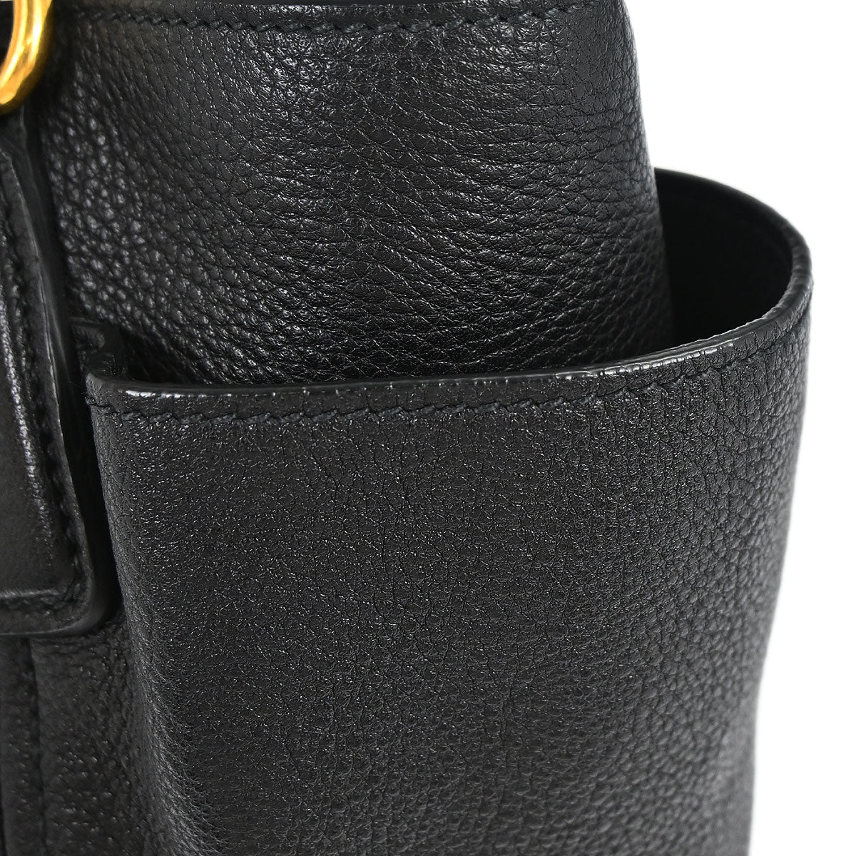 Prada Black Leather 2way Shoulder Tote Bag
