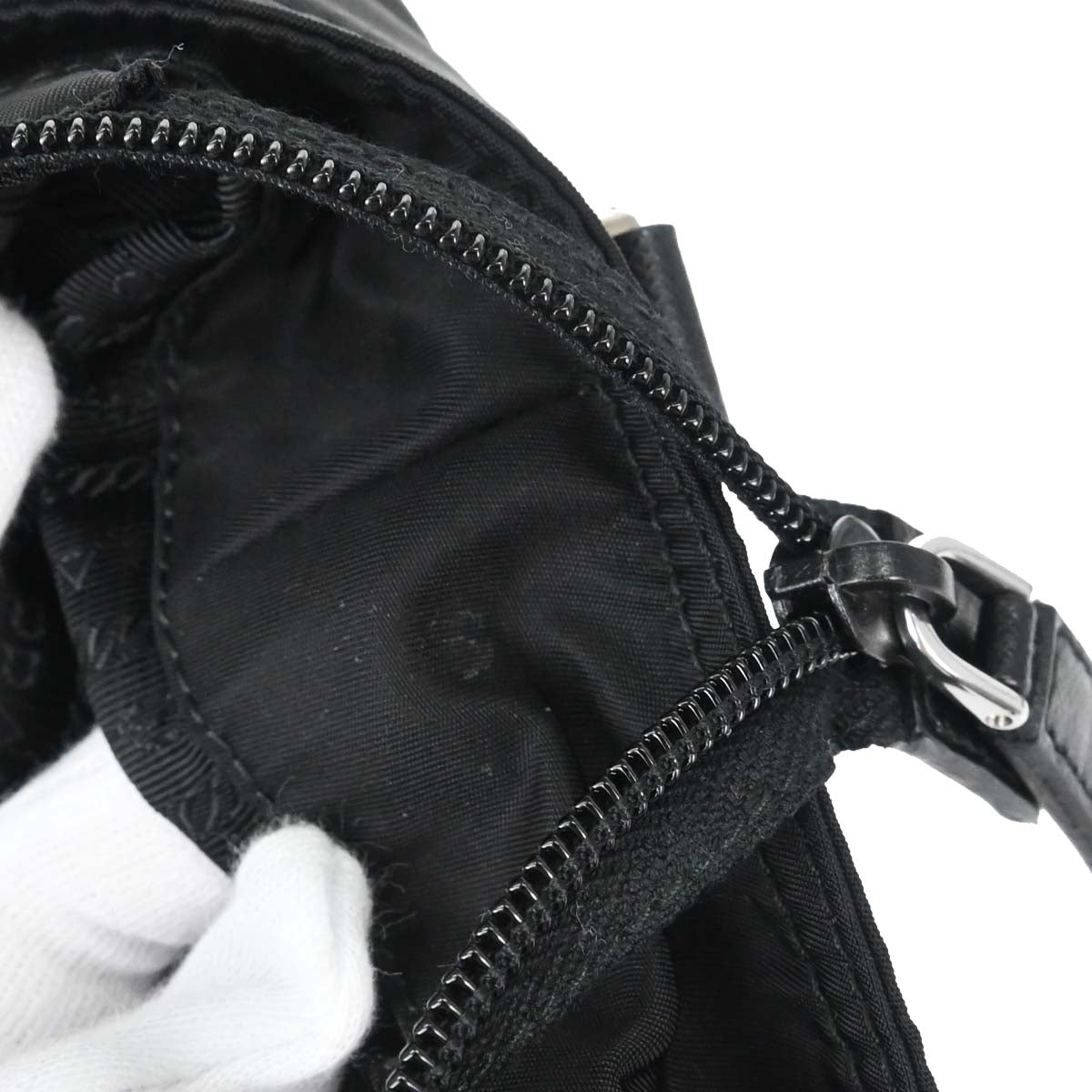 Prada Black Nylon 2way Shoulder Tote Handbag