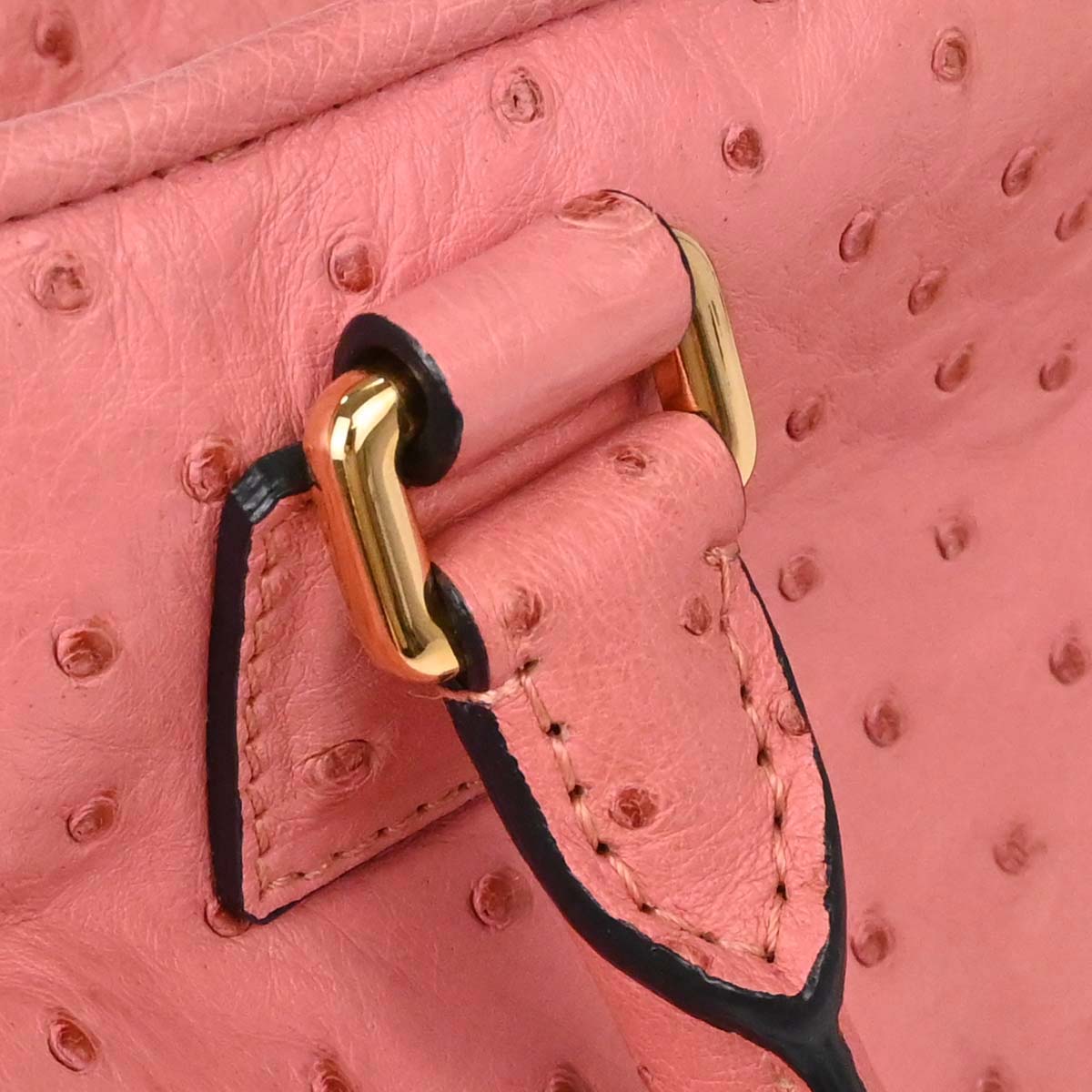 Loewe * Pink Ostrich Amazona 36 Handbag