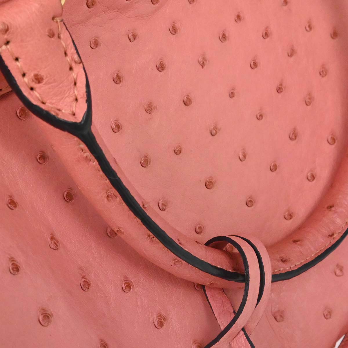 Loewe * Pink Ostrich Amazona 36 Handbag