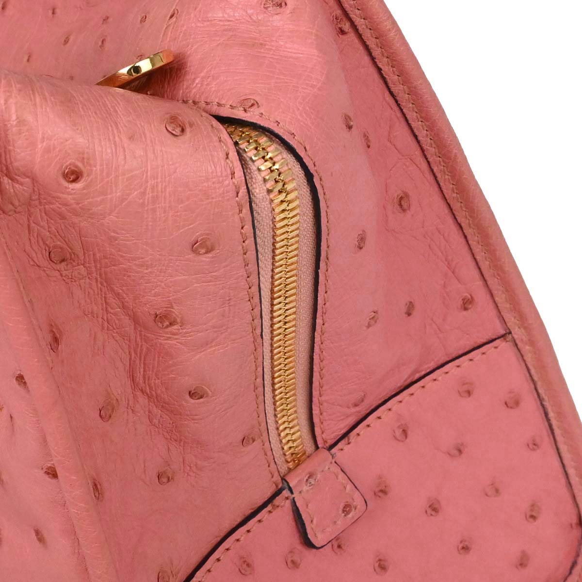 Loewe * Pink Ostrich Amazona 36 Handbag