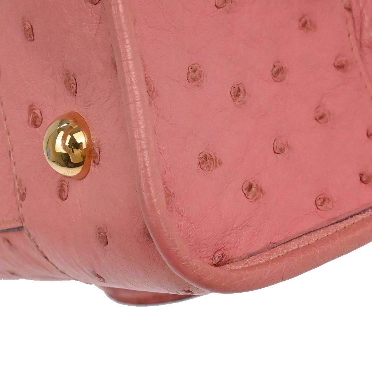 Loewe * Pink Ostrich Amazona 36 Handbag
