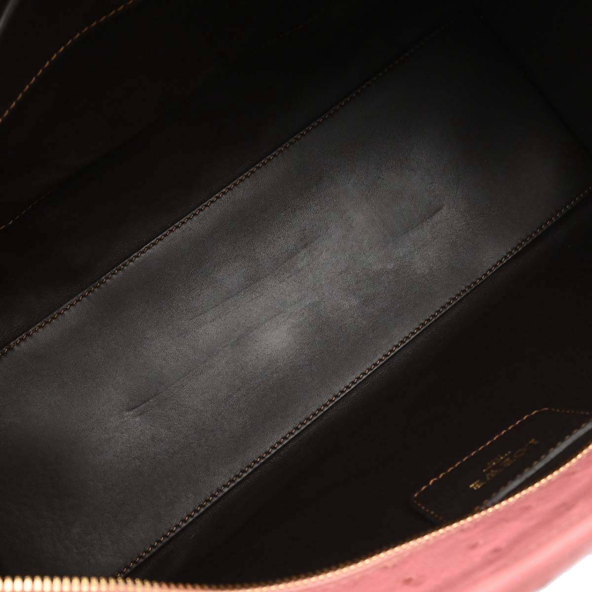 Loewe * Pink Ostrich Amazona 36 Handbag