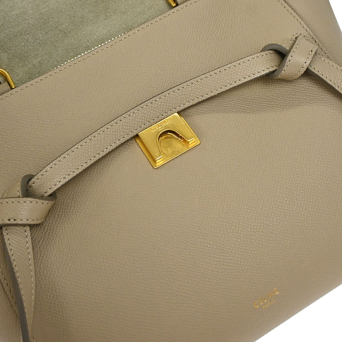 Celine Beige Belt Bag Micro 2way Shoulder Handbag