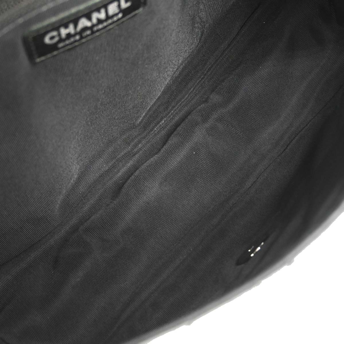 Chanel Black Lambskin Hula Hoop Large Handbag
