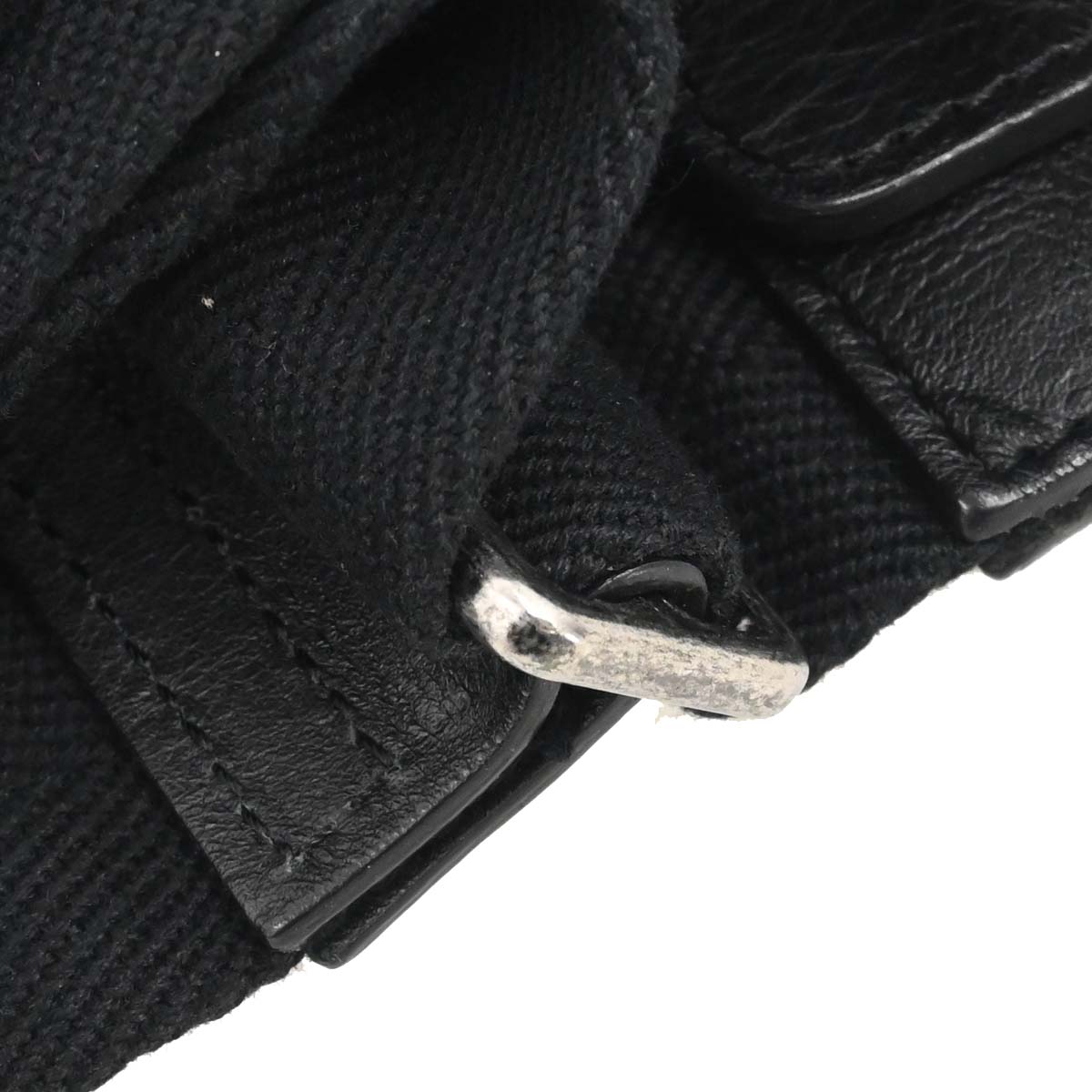 Chanel Black Quilted Denim Medium Airlines Buckle 2way Shoulder Handbag