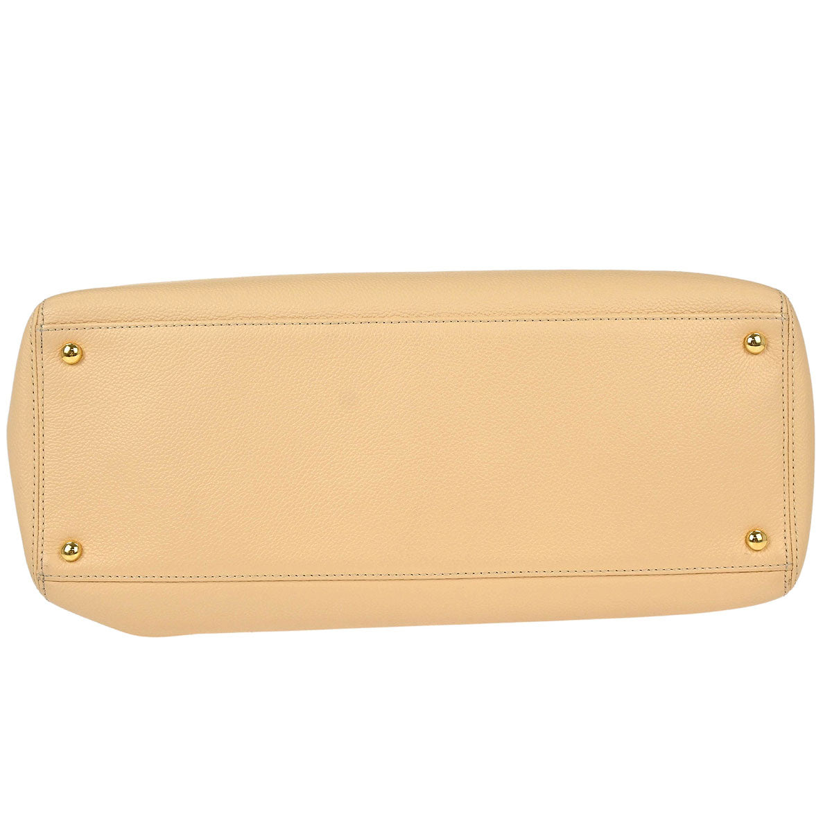 Chanel Beige Calfskin Cerf Executive 2way Shoulder Tote Bag