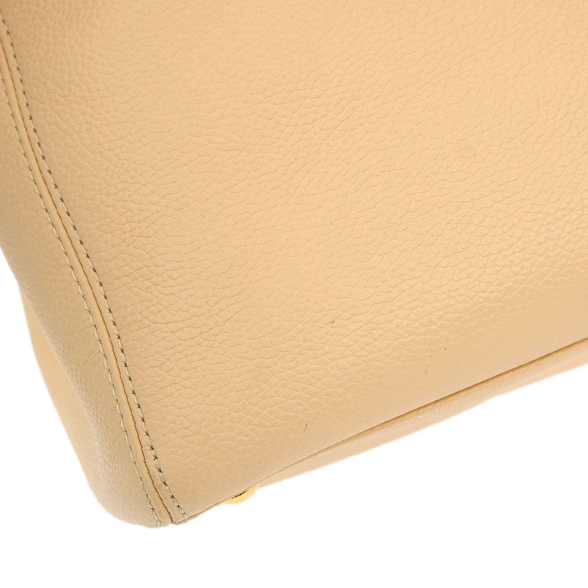 Chanel Beige Calfskin Cerf Executive 2way Shoulder Tote Bag