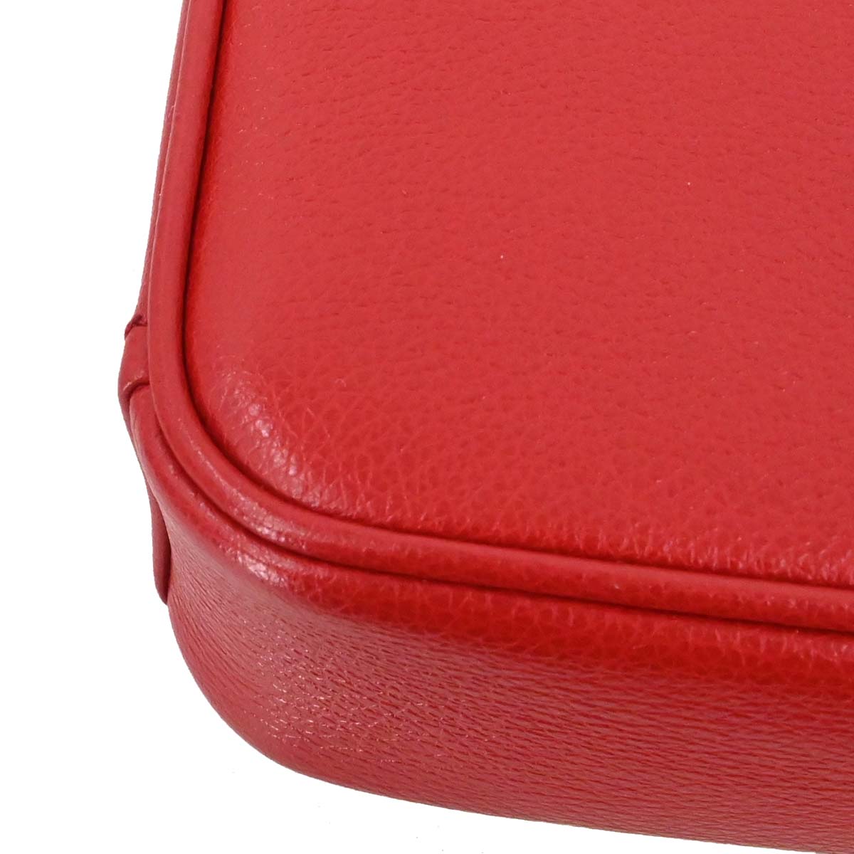 Prada Red Leather Chain Shoulder Bag