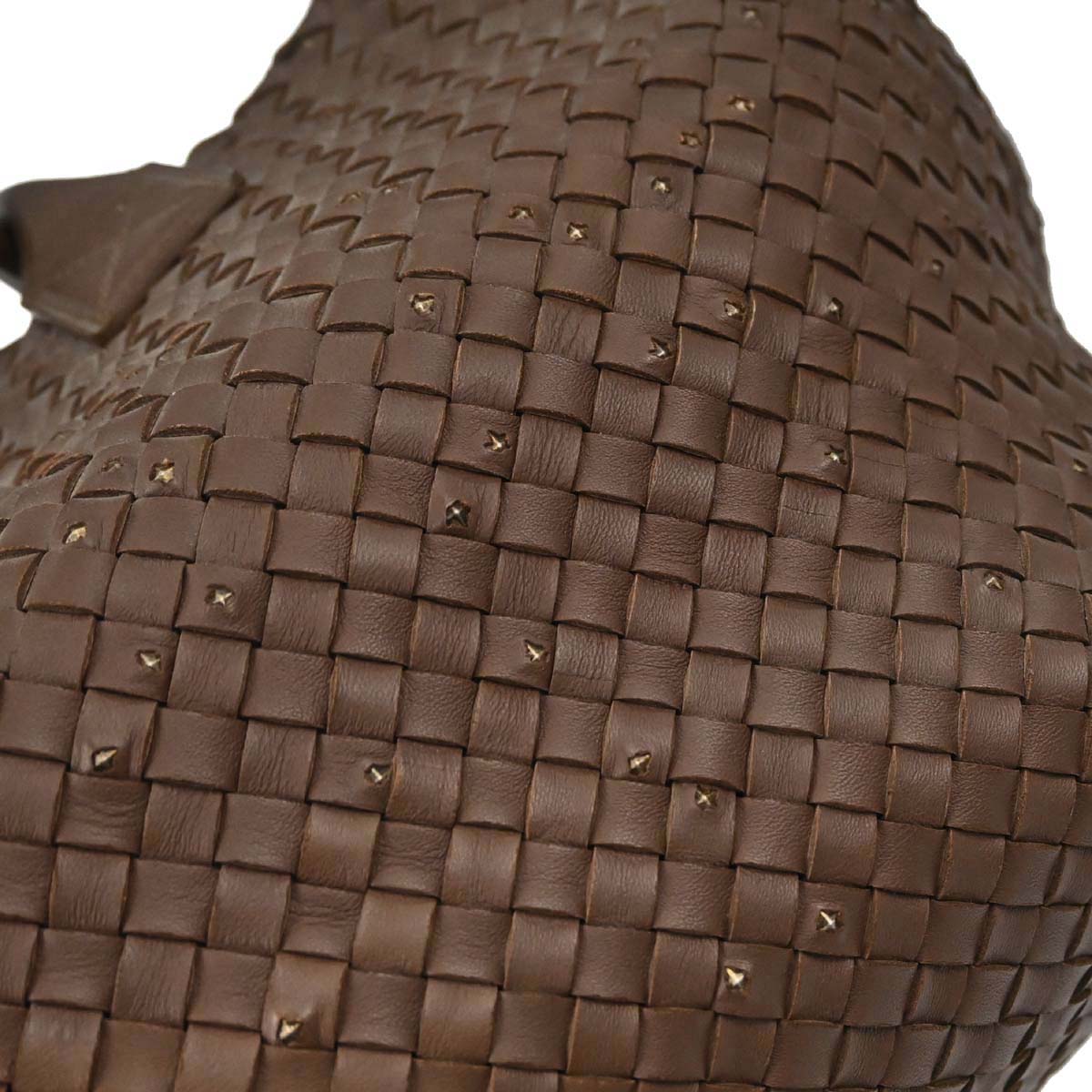 Bottega Veneta Brown Leather Intrecciato Tote Handbag