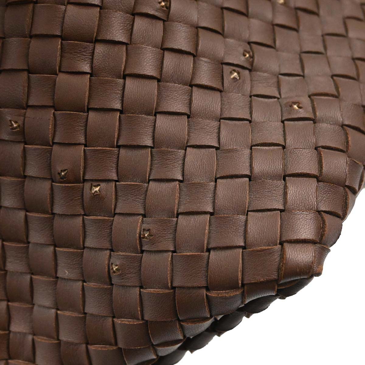 Bottega Veneta Brown Leather Intrecciato Tote Handbag