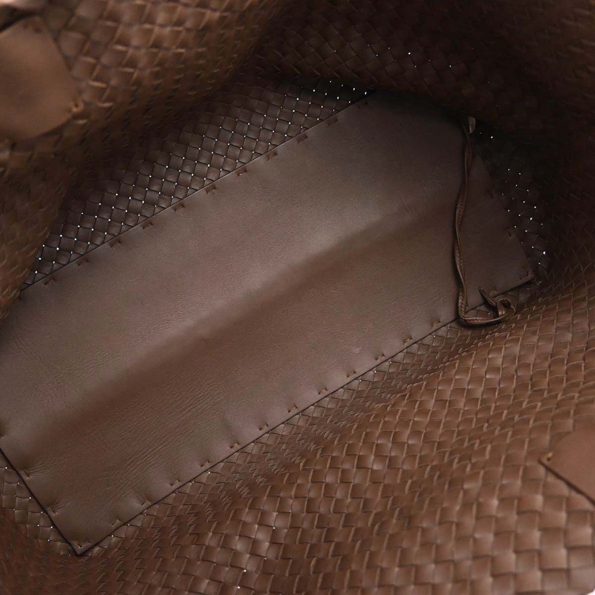 Bottega Veneta Brown Leather Intrecciato Tote Handbag