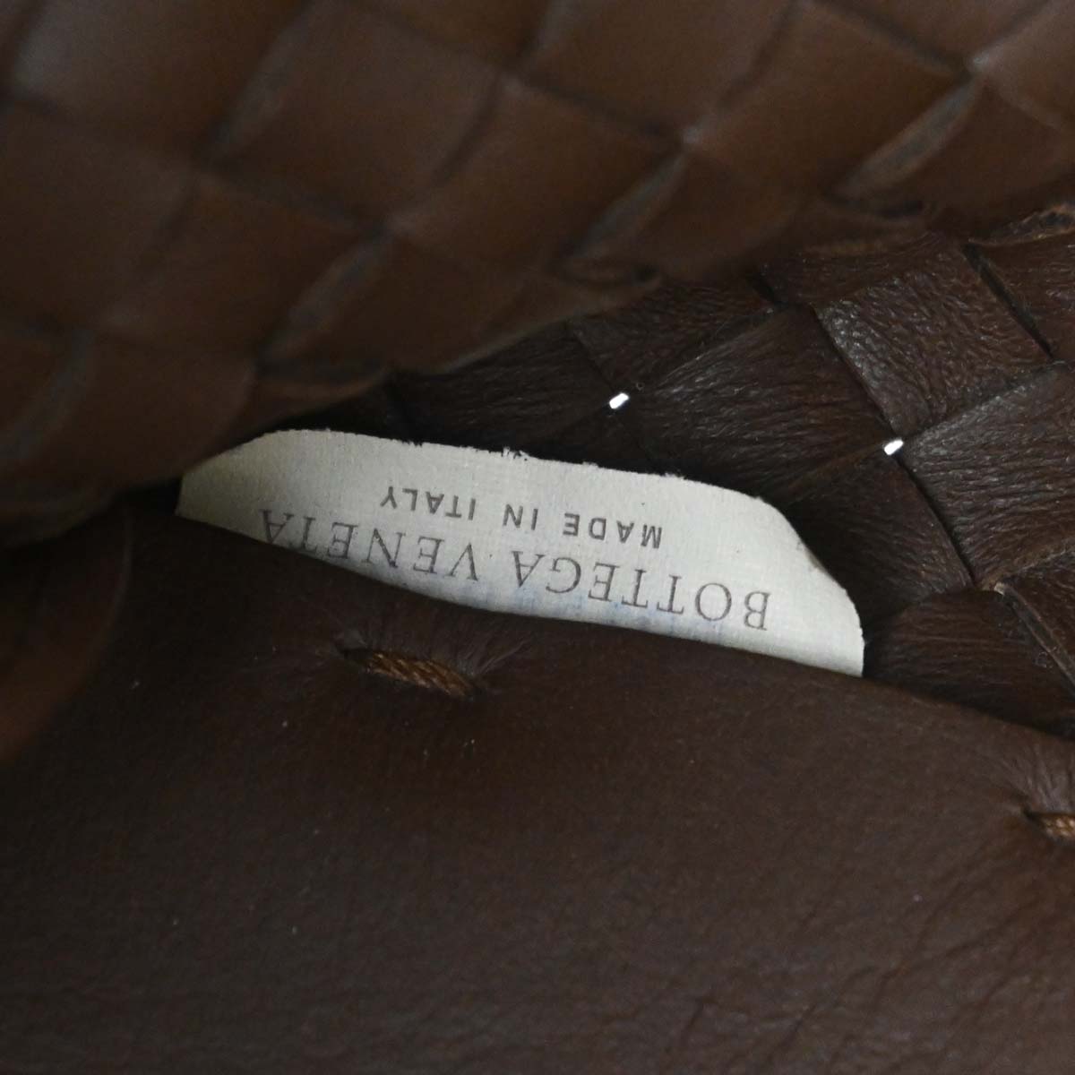 Bottega Veneta Brown Leather Intrecciato Tote Handbag