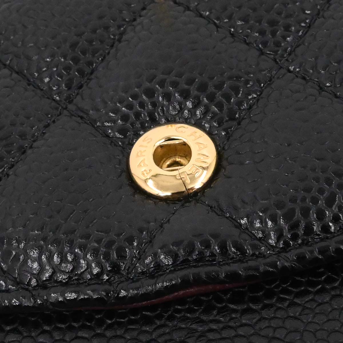 Chanel Black Caviar Skin Medium Classic Double Flap Shoulder Bag