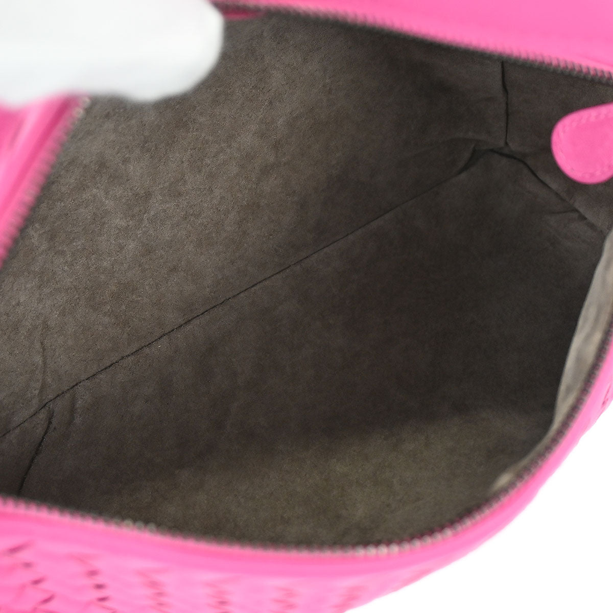 Bottega Veneta Pink Lambskin Intrecciato Handbag