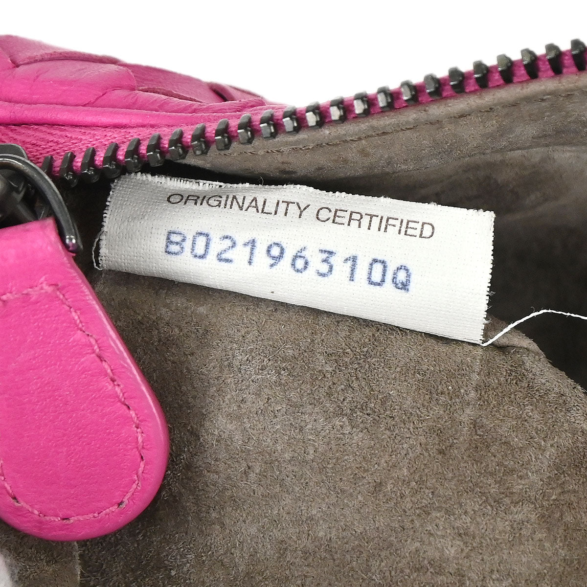 Bottega Veneta Pink Lambskin Intrecciato Handbag
