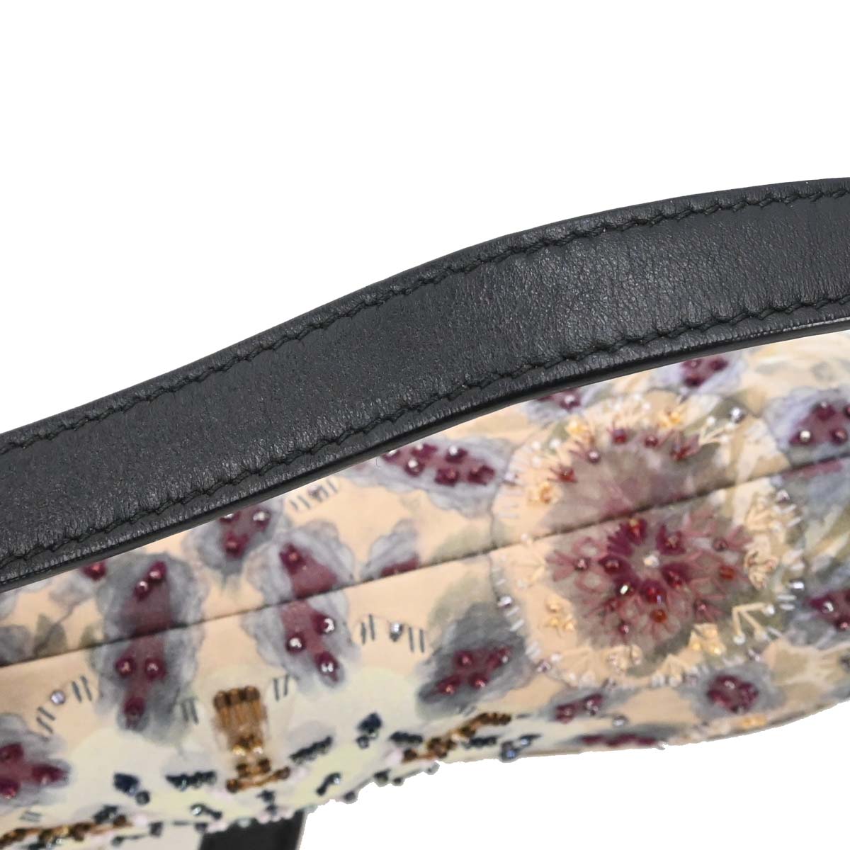 Christian Dior 2019 Kaleidiorscopic Collection Hand-painted Beaded Calfskin Saddle Bag Gold Tone Hardware