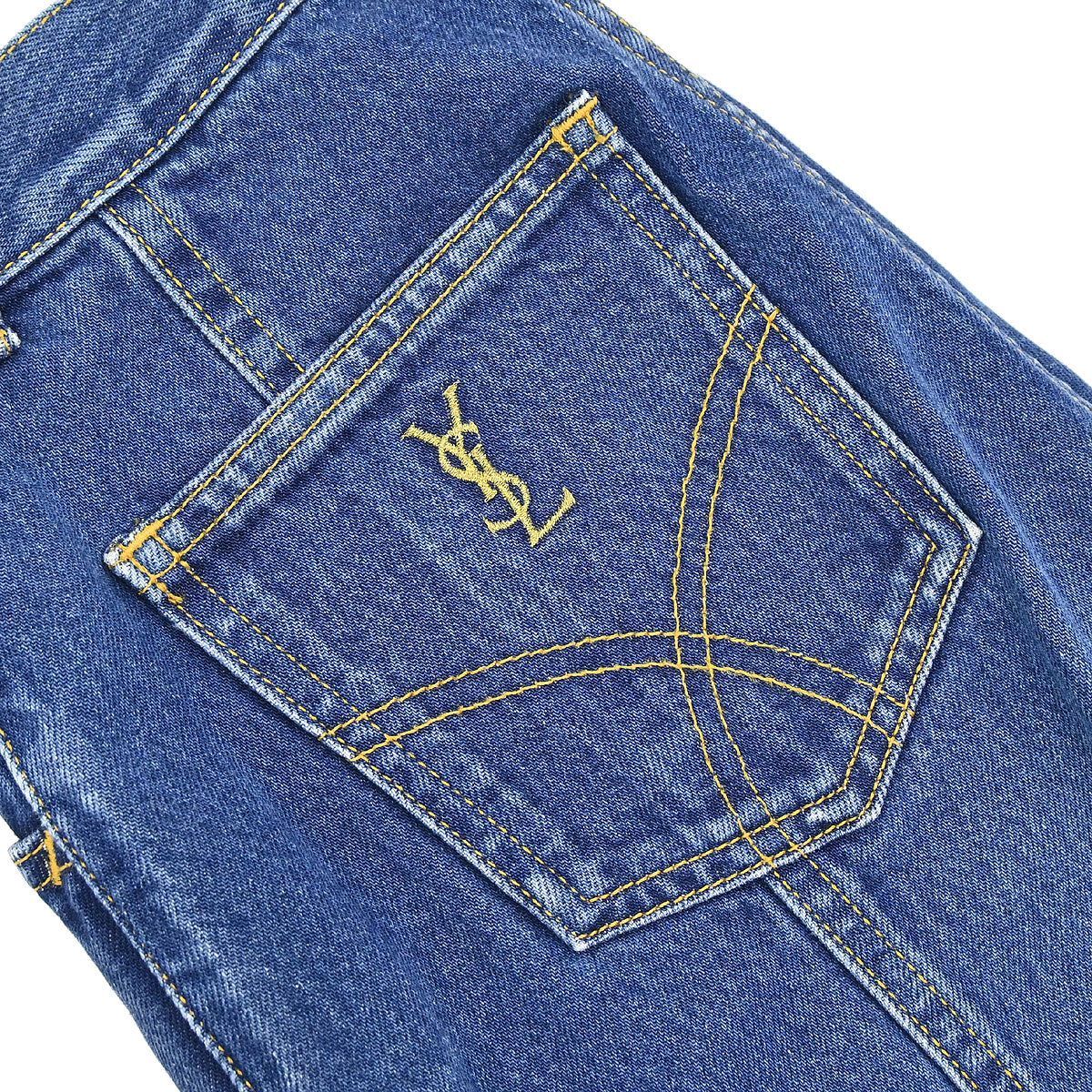 Yves Saint Laurent Long Denim Pants Blue #38