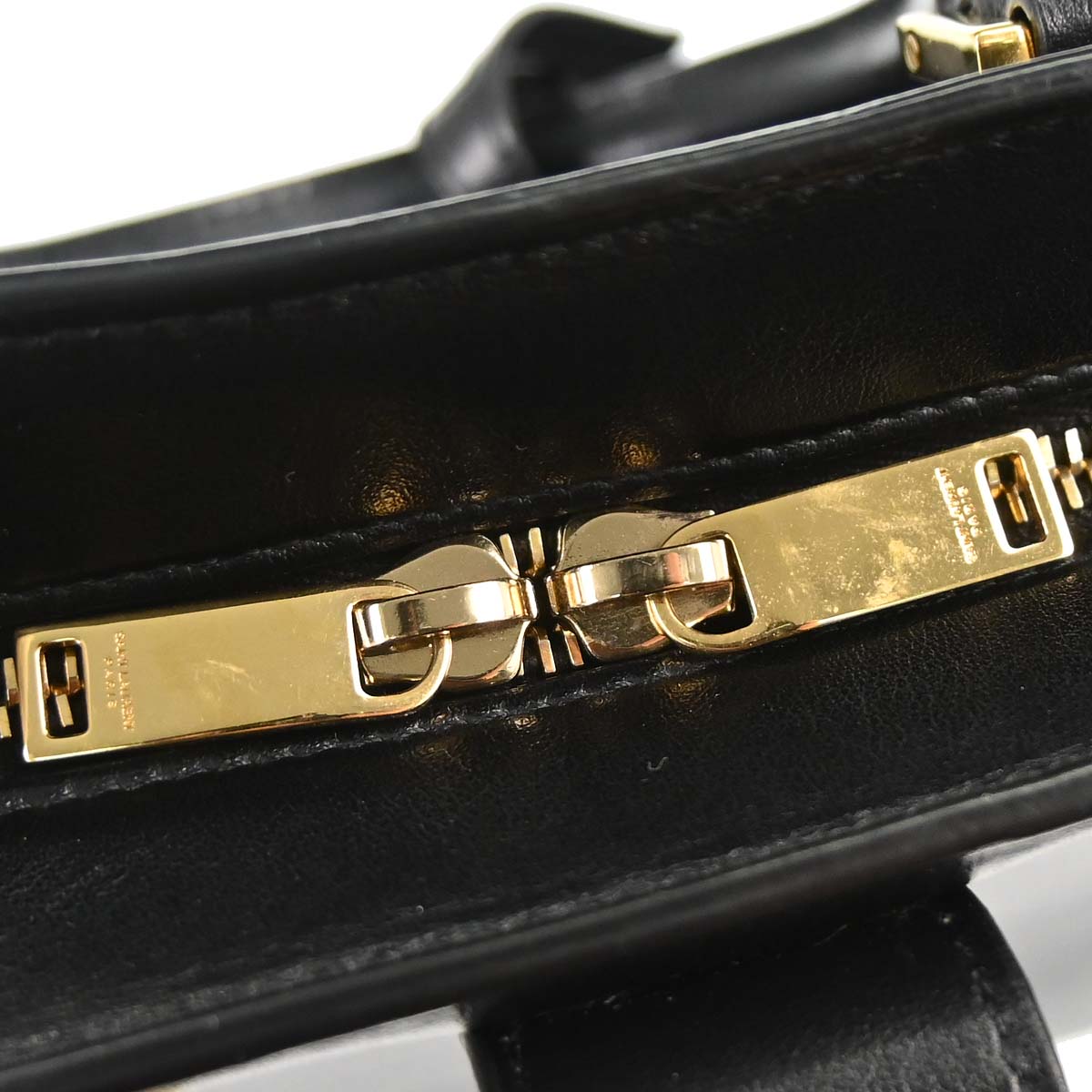 Saint Laurent Black Calfskin Baby Cabas 2way Shoulder Handbag
