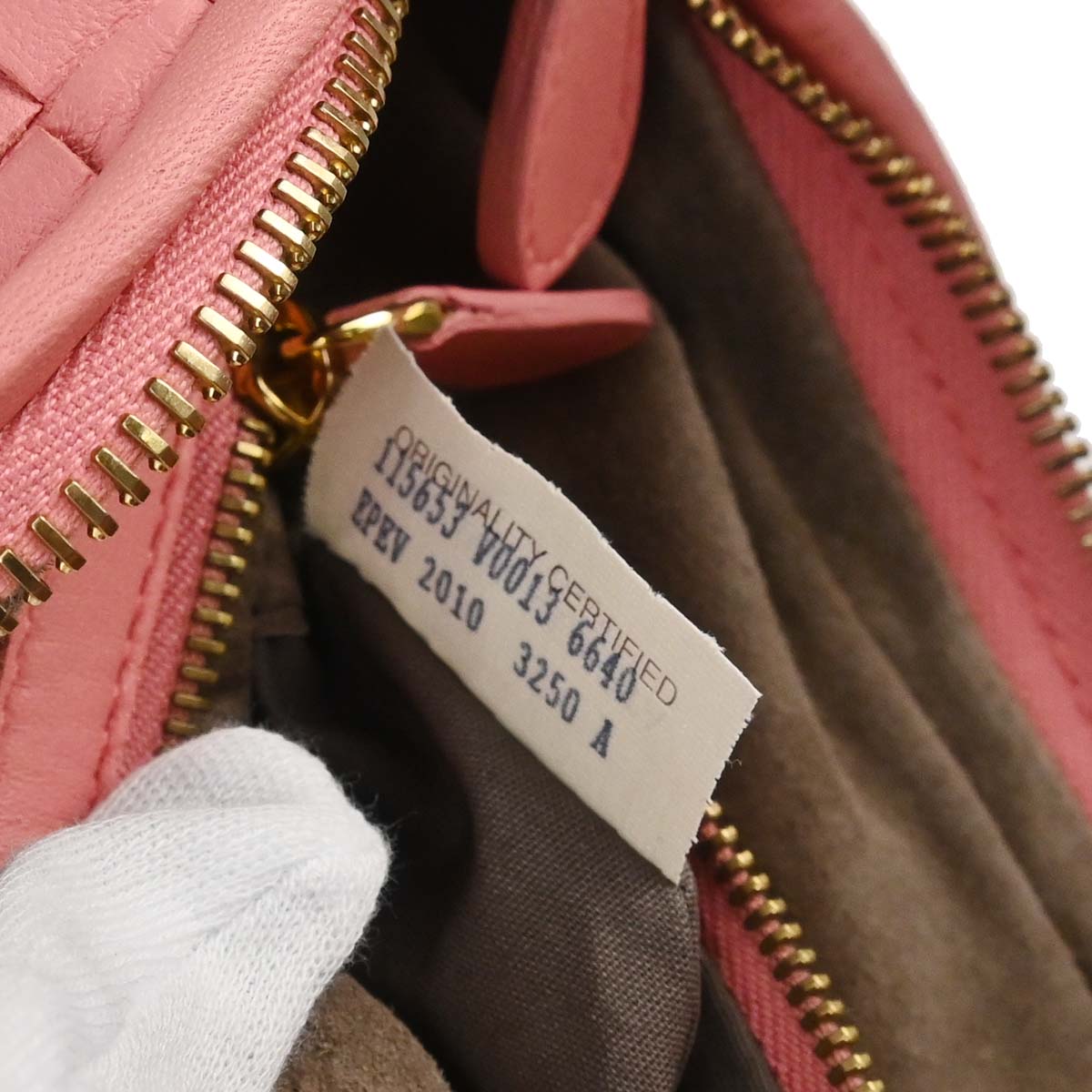 Bottega Veneta Pink Lambskin Intrecciato Hobo Handbag